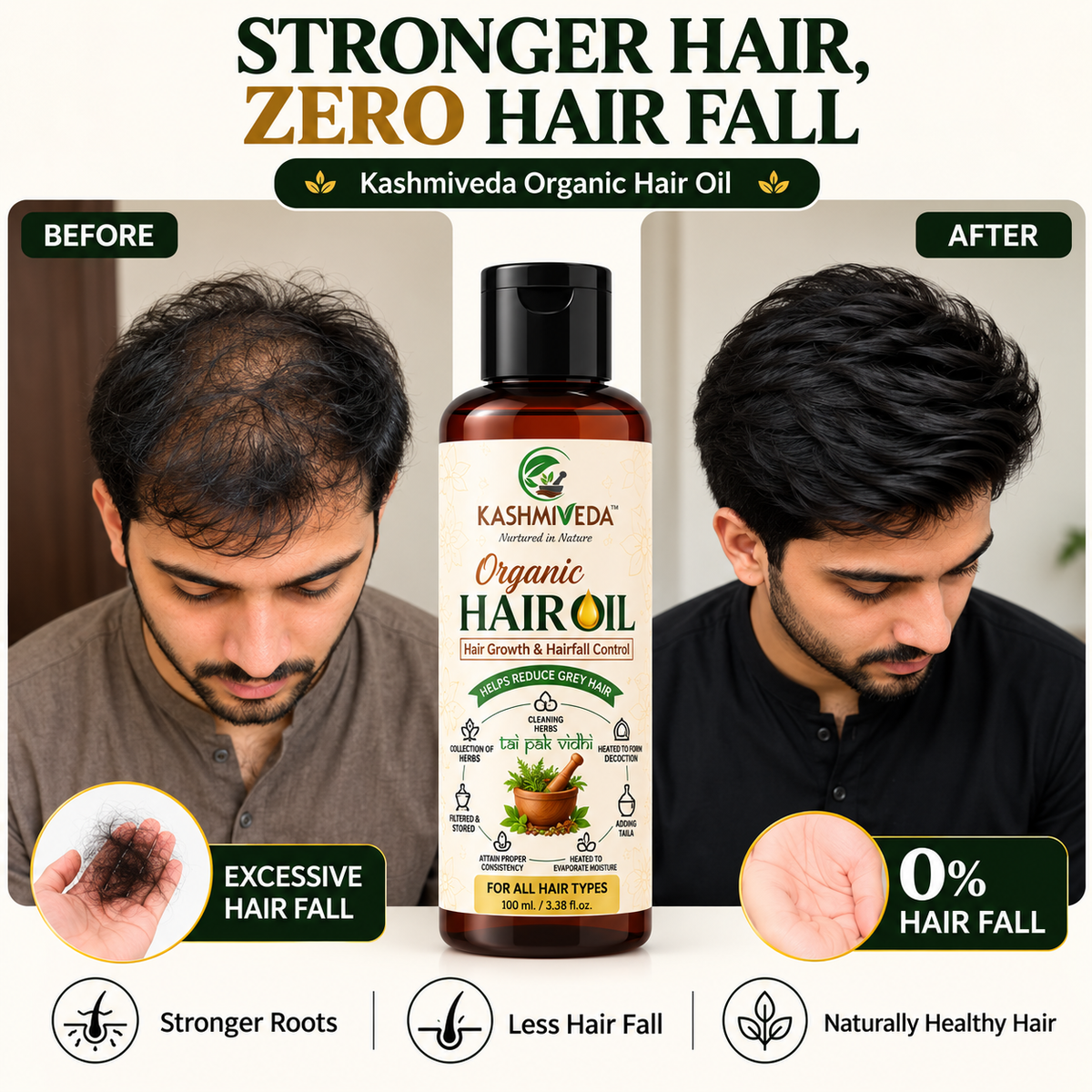 kashmiveda - Organic Hair Oil | 100ml